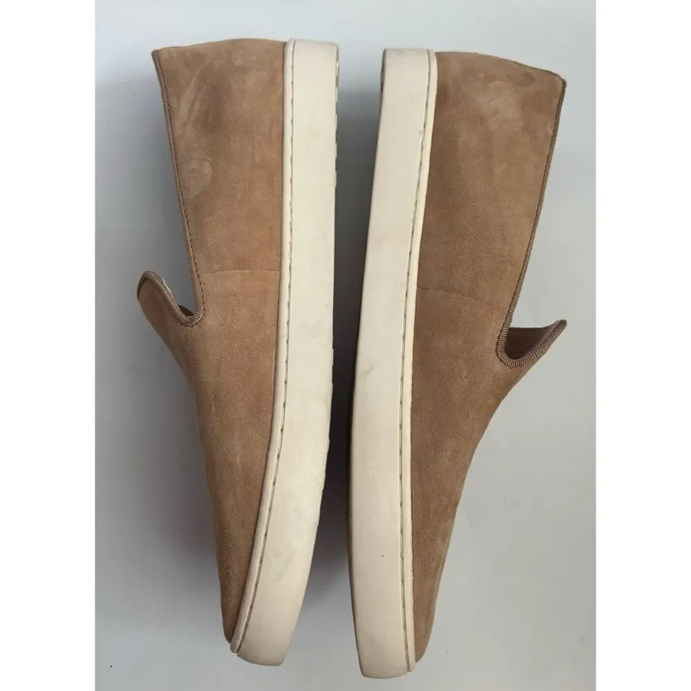 BIRDIES Swift Slip-on Sneaker In Shell Suede Size 7